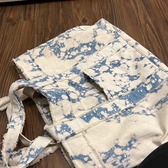 Zara Denim Tie Dye Maxi Tote - Picture 6 of 12